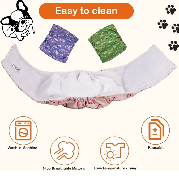 NWT 3pk Dog Washable Diapers - Picture 6 of 8